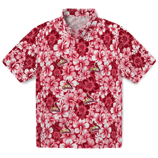 St. Louis Cardinals Hawaiian Shirt - Hibiscus Blooms | Moonbestprint