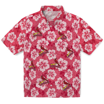 St. Louis Cardinals Hawaiian Shirt - Hibiscus Cluster | Moonbestprint