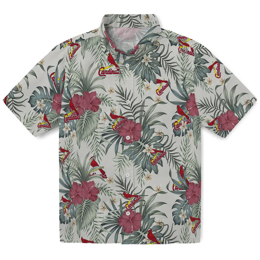 St. Louis Cardinals Hawaiian Shirt - Hibiscus Designs | Moonbestprint