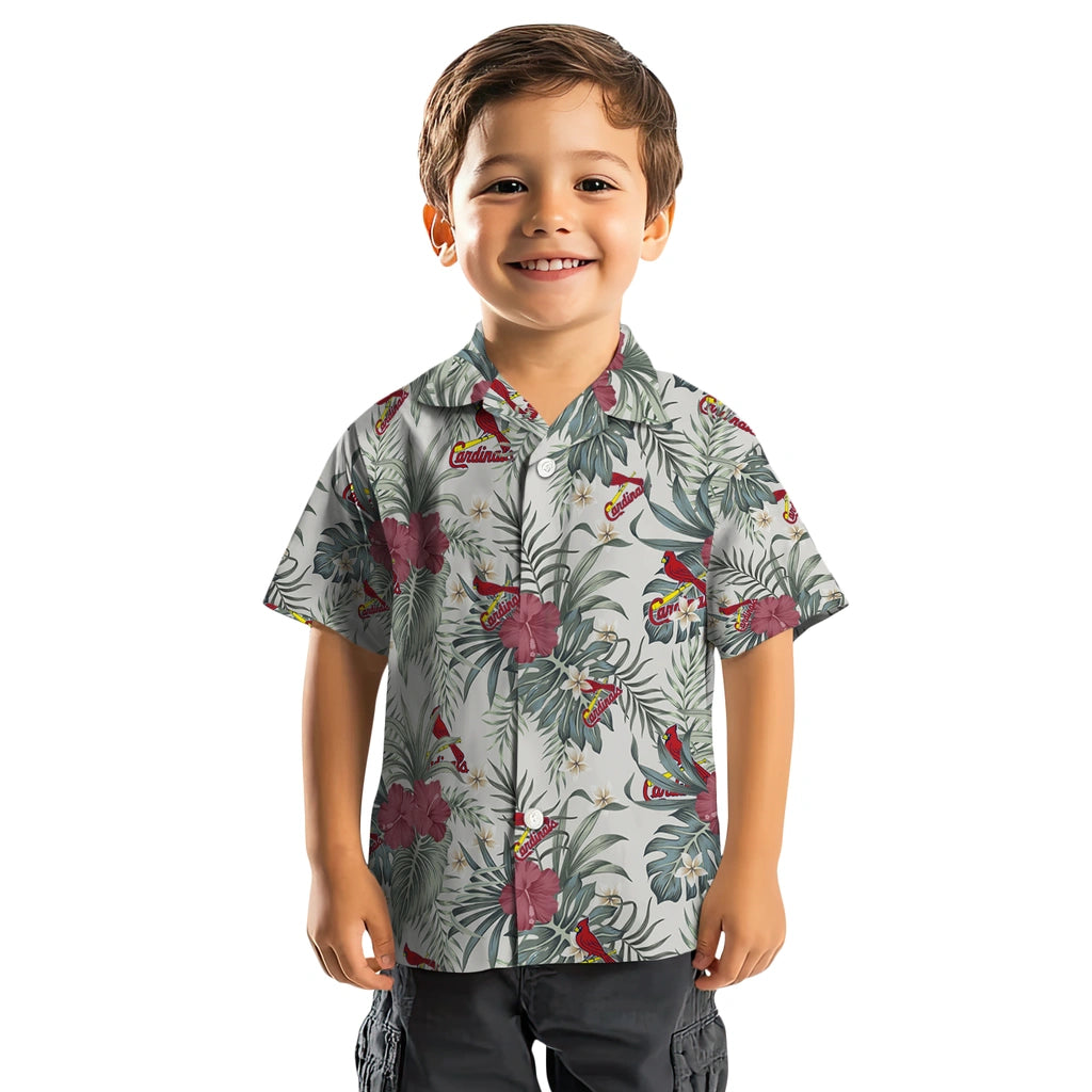 St. Louis Cardinals Hawaiian Shirt - Hibiscus Designs | Moonbestprint
