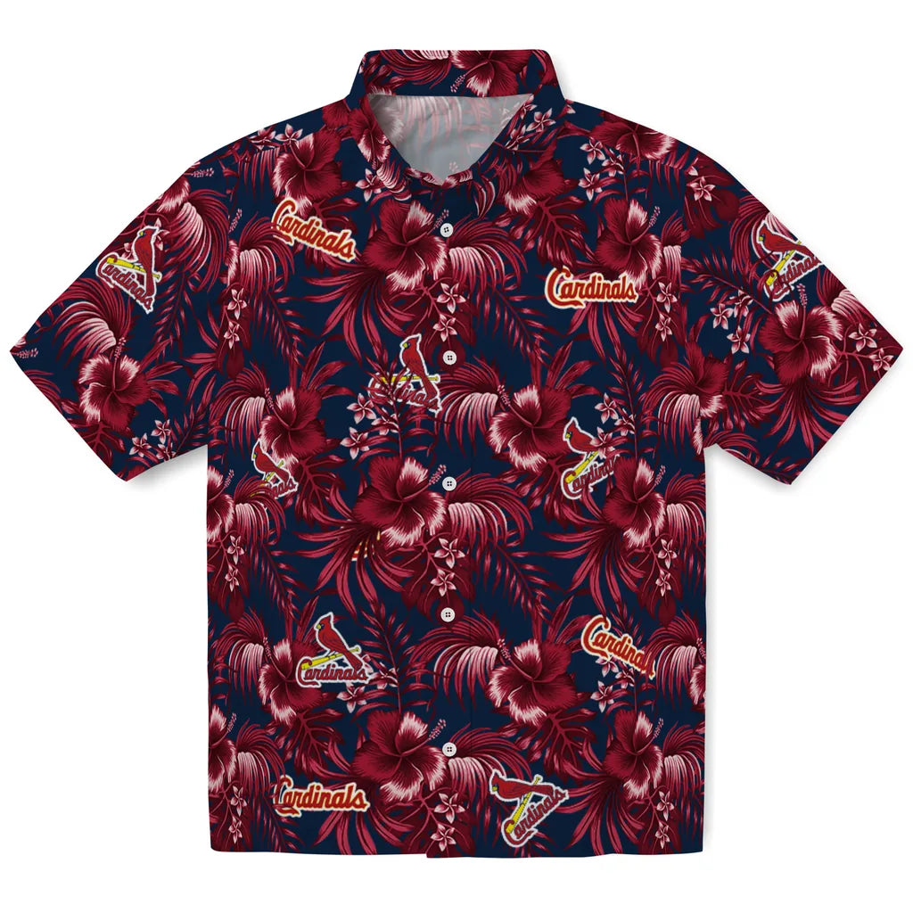 St. Louis Cardinals Hawaiian Shirt - Hibiscus Exotic | Moonbestprint