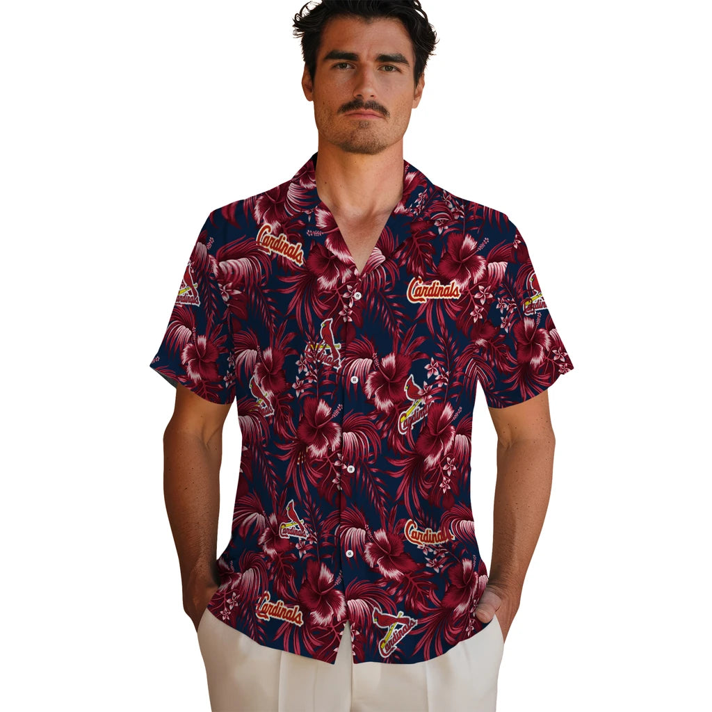 St. Louis Cardinals Hawaiian Shirt - Hibiscus Exotic | Moonbestprint