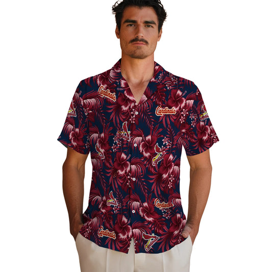 St. Louis Cardinals Hawaiian Shirt - Hibiscus Exotic | Moonbestprint