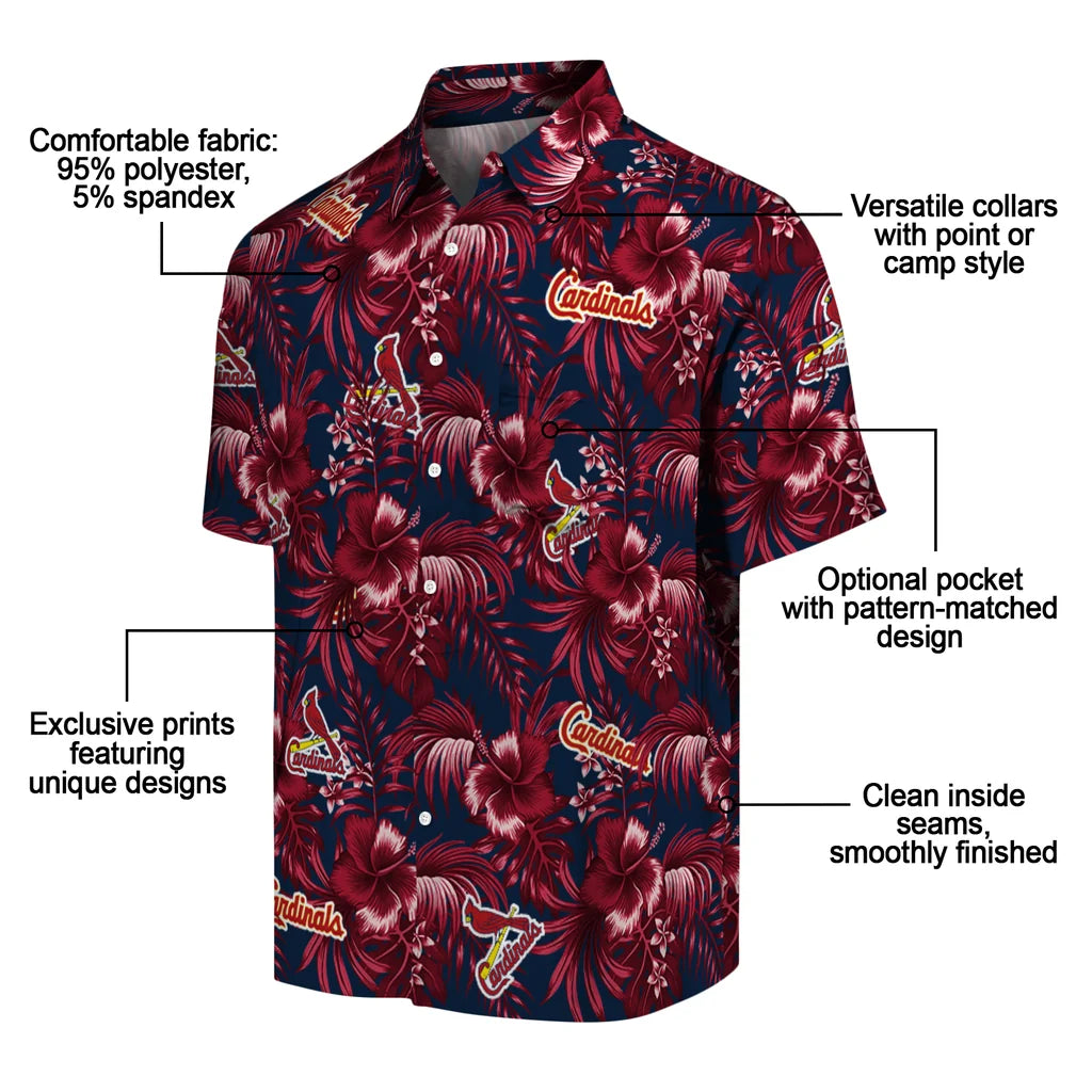 St. Louis Cardinals Hawaiian Shirt - Hibiscus Exotic | Moonbestprint
