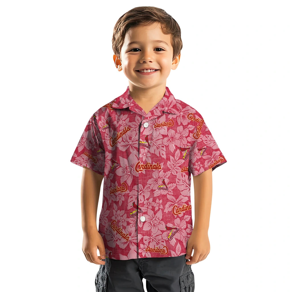 St. Louis Cardinals Hawaiian Shirt - Hibiscus Oasis | Moonbestprint