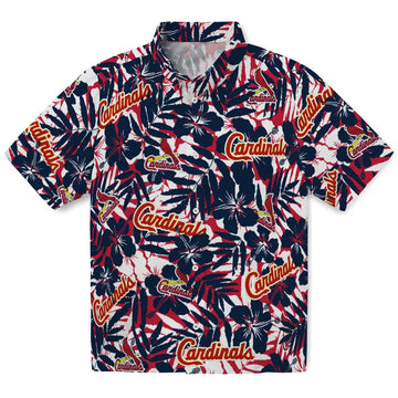 St. Louis Cardinals Hawaiian Shirt - Hibiscus Overlay | Moonbestprint