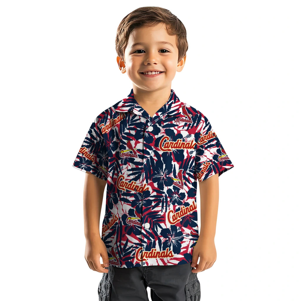 St. Louis Cardinals Hawaiian Shirt - Hibiscus Overlay | Moonbestprint