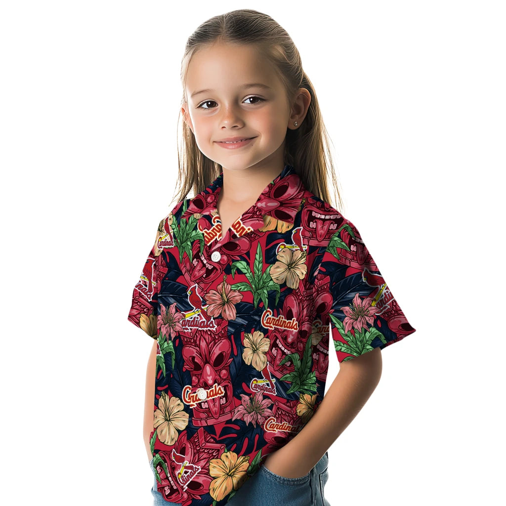 St. Louis Cardinals Hawaiian Shirt - Hibiscus Tiki Jungle | Moonbestprint