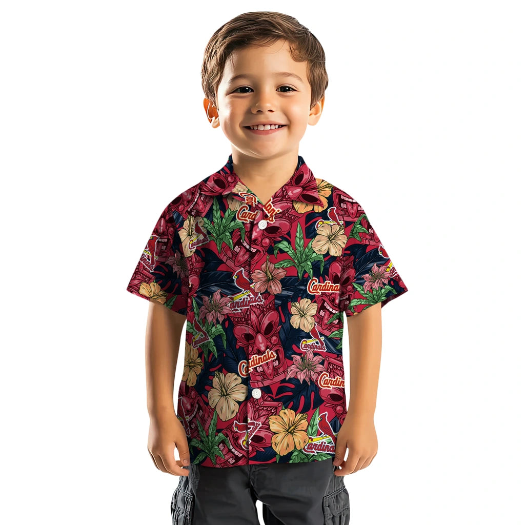 St. Louis Cardinals Hawaiian Shirt - Hibiscus Tiki Jungle | Moonbestprint