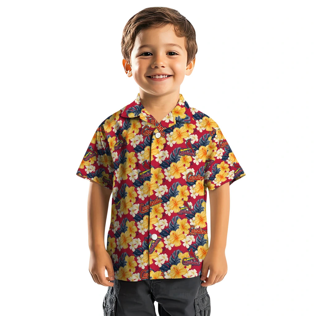 St. Louis Cardinals Hawaiian Shirt - Hibiscus Tropics | Moonbestprint