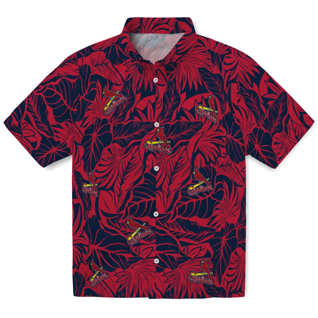 St. Louis Cardinals Hawaiian Shirt - Monstera Layer | Moonbestprint