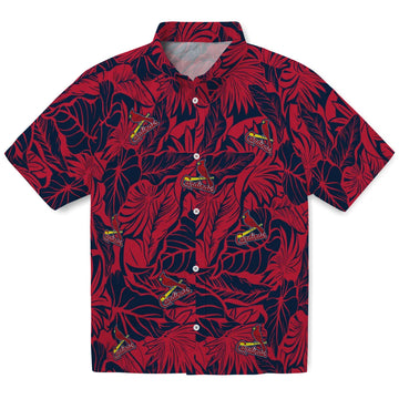 St. Louis Cardinals Hawaiian Shirt - Monstera Layer | Moonbestprint