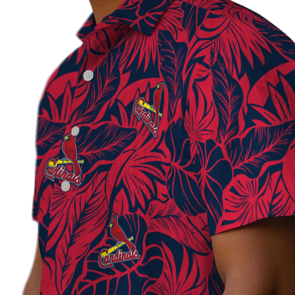 St. Louis Cardinals Hawaiian Shirt - Monstera Layer | Moonbestprint