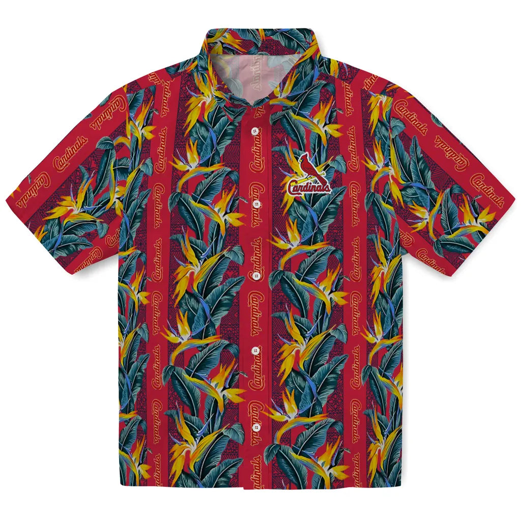 St. Louis Cardinals Hawaiian Shirt - Paradise Vines | Moonbestprint
