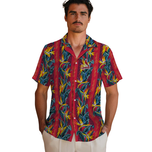 St. Louis Cardinals Hawaiian Shirt - Paradise Vines | Moonbestprint
