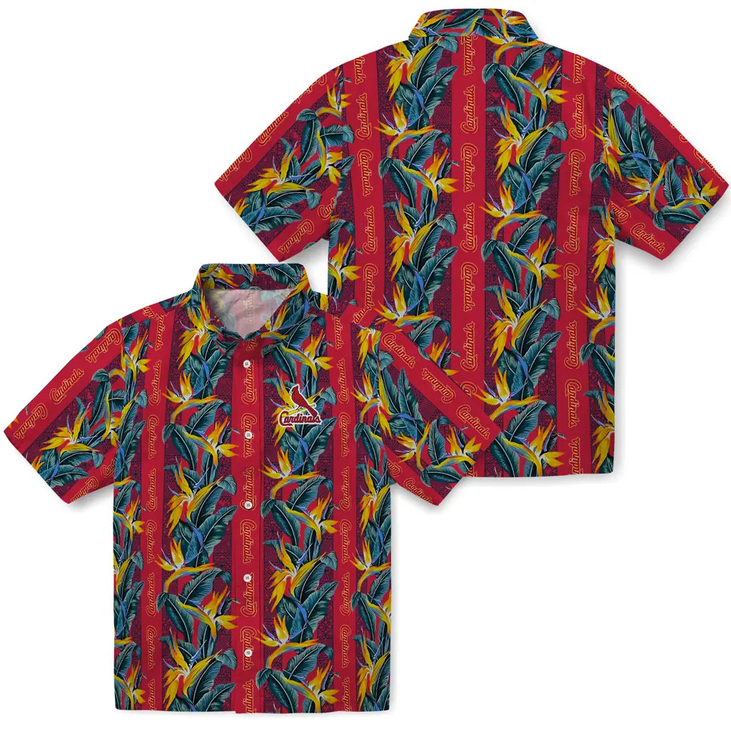 St. Louis Cardinals Hawaiian Shirt - Paradise Vines | Moonbestprint