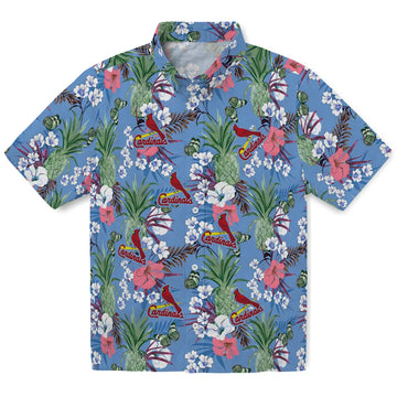 St. Louis Cardinals Hawaiian Shirt - Pineapple Bouquet | Moonbestprint