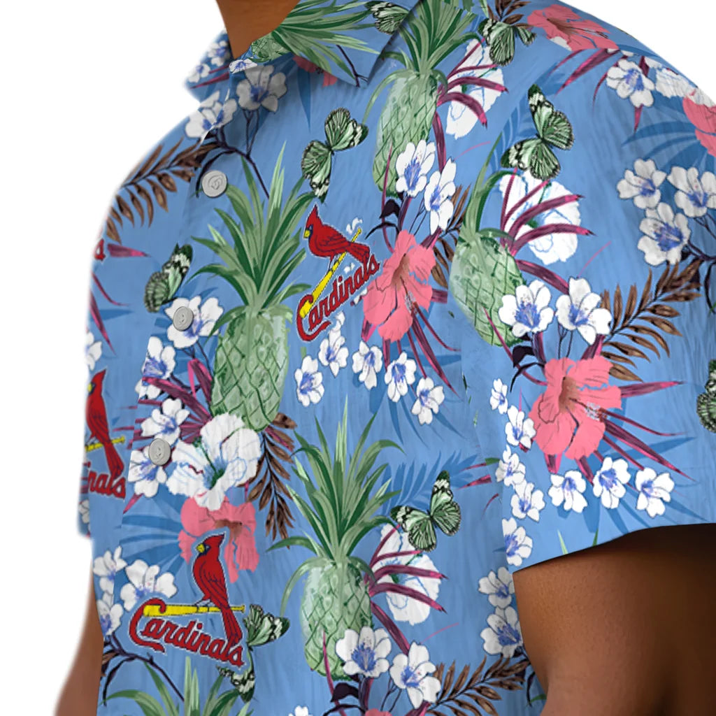 St. Louis Cardinals Hawaiian Shirt - Pineapple Bouquet | Moonbestprint