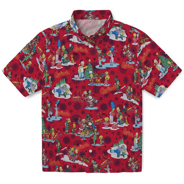 St. Louis Cardinals Hawaiian Shirt - Simpsons Christmas | Moonbestprint