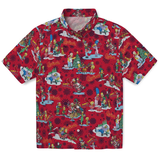 St. Louis Cardinals Hawaiian Shirt - Simpsons Christmas | Moonbestprint