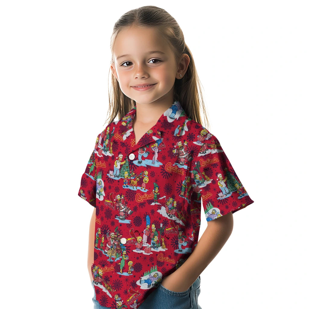 St. Louis Cardinals Hawaiian Shirt - Simpsons Christmas | Moonbestprint
