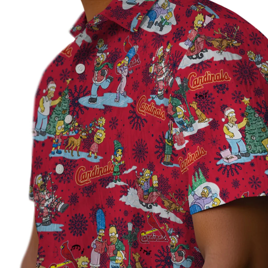 St. Louis Cardinals Hawaiian Shirt - Simpsons Christmas | Moonbestprint