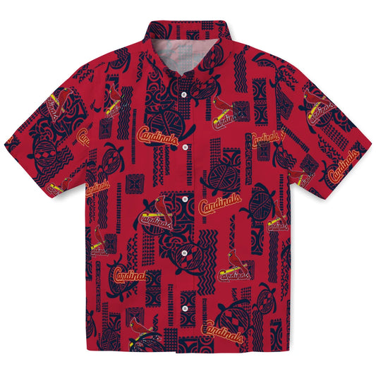 St. Louis Cardinals Hawaiian Shirt - Turtle Lines | Moonbestprint