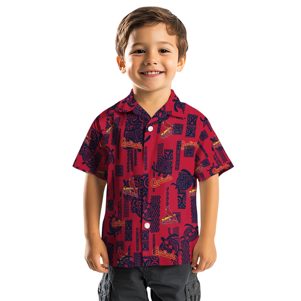 St. Louis Cardinals Hawaiian Shirt - Turtle Lines | Moonbestprint