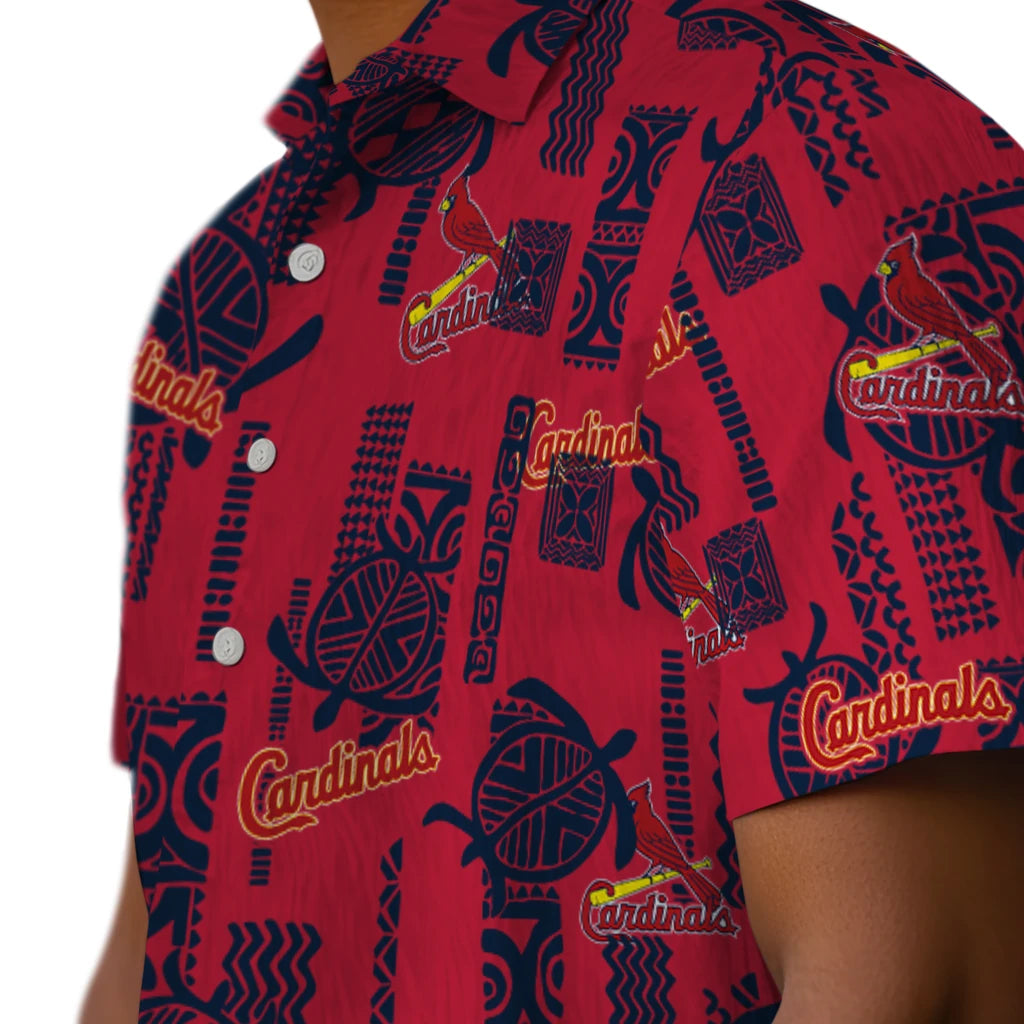 St. Louis Cardinals Hawaiian Shirt - Turtle Lines | Moonbestprint