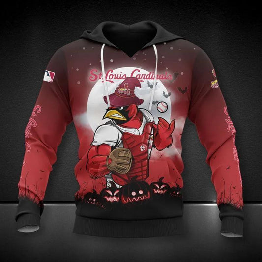 St. Louis Cardinals Mascot MLB All Over Print Hoodie -Moonbestprint