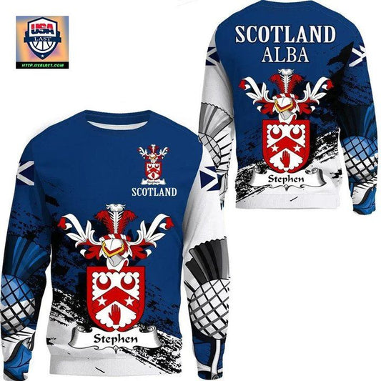 Stephen Scottish Family Crest Scotland Special Sweater A7 ? Usalast