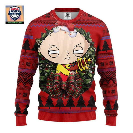 Stewie Griffin Peter Griffin Eric Cartman Noel Mc Ugly Christmas Sweater Thanksgiving Gift ? Usalast