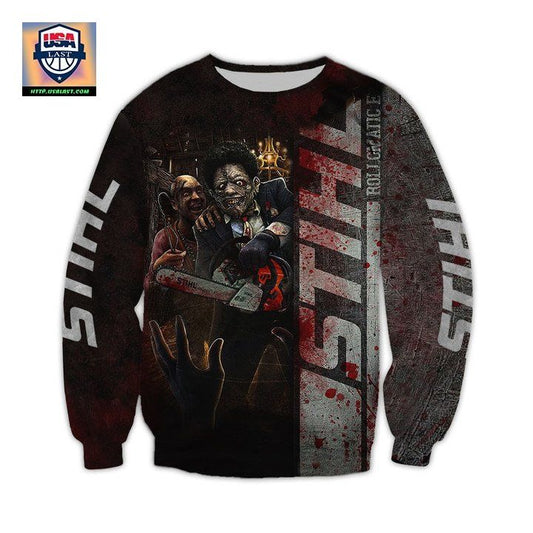Stihl Chainsaw Horror Character Halloween 3D Sweater ? Usalast