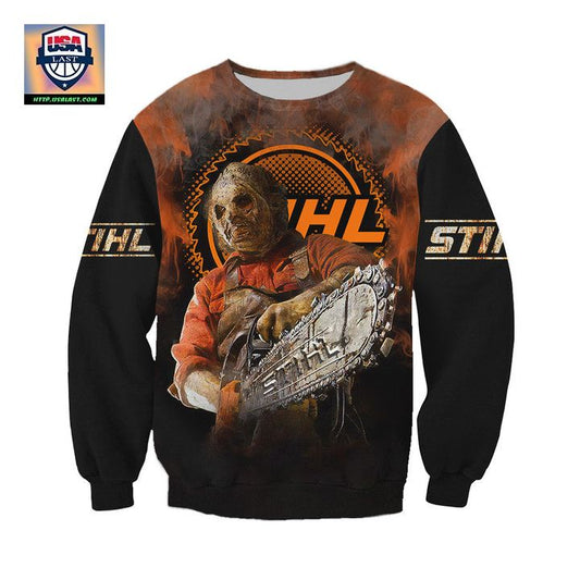 Stihl Horror Leatherface Chainsaw Halloween 3D Sweater ? Usalast