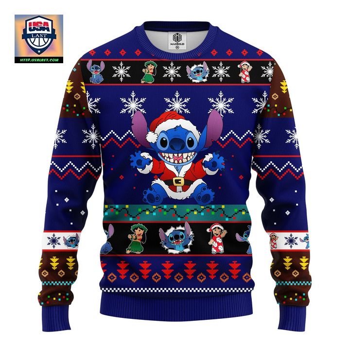 Stitch Cute Ugly Christmas Sweater Blue 1 Amazing Gift Idea Thanksgiving Gift ? Usalast