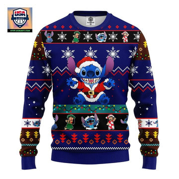 Stitch Cute Ugly Christmas Sweater Blue 1 Amazing Gift Idea Thanksgiving Gift ? Usalast