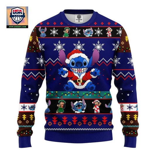Stitch Cute Ugly Christmas Sweater Blue 1 Amazing Gift Idea Thanksgiving Gift ? Usalast