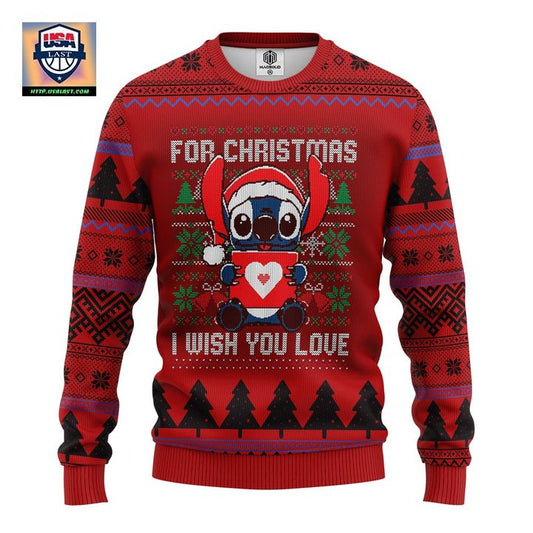 Stitch Heart Ugly Christmas Sweater Amazing Gift Idea Thanksgiving Gift ? Usalast