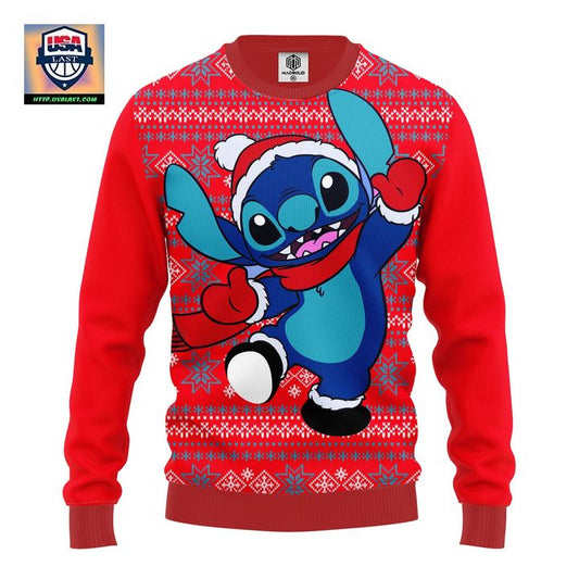 Stitch Winter Red Ugly Christmas Sweater Amazing Gift Idea Thanksgiving Gift ? Usalast