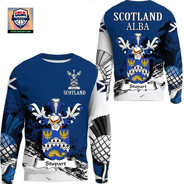 Stupart Scottish Family Crest Scotland Special Sweater A7 ? Usalast