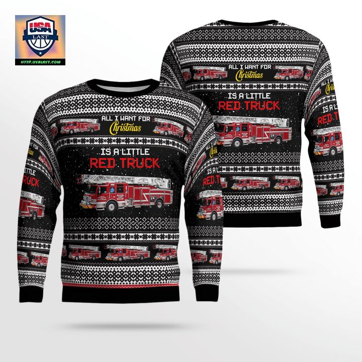 Sugarcreek Ohio Sugarcreek Fire Rescue Christmas Sweater 3D ? Usalast