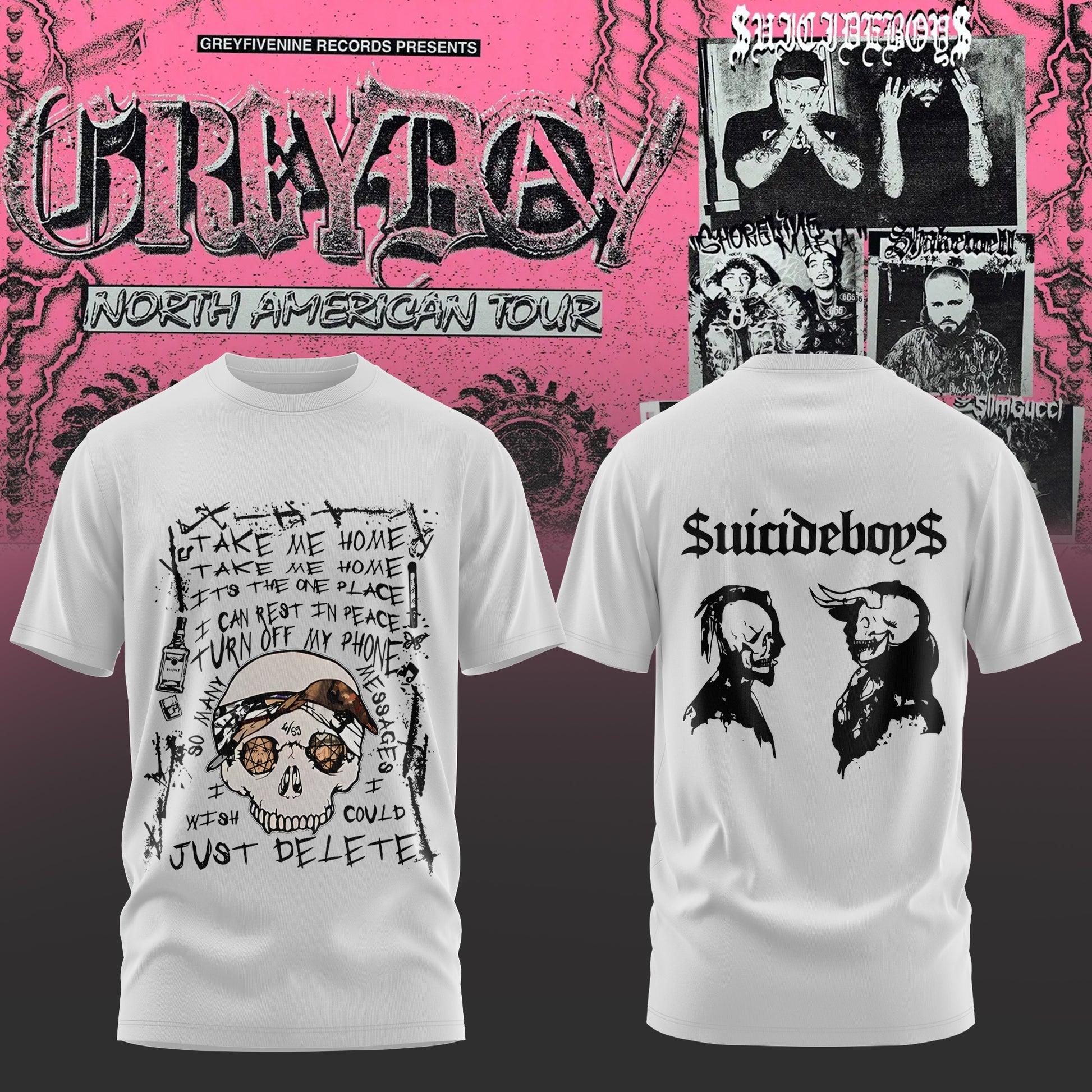 SuicideBoyS: Grey Day Tour 2026 Merch Limited T-Shirt | JH13 Moonbestprint