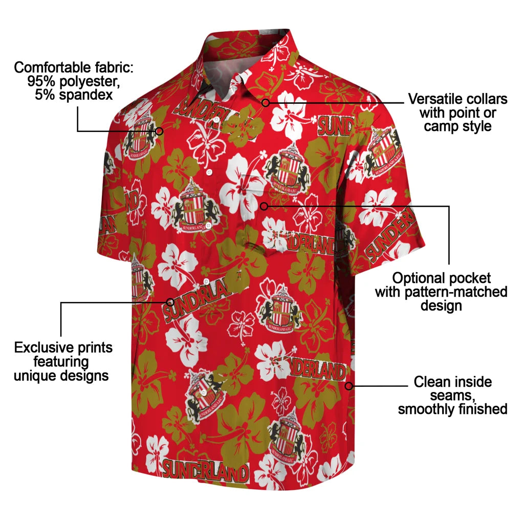 Sunderland Hibiscus Bloom Hawaiian Shirt – Moonbestprint