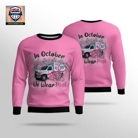 Sunstar Paramedics In Octorber We Wear Pink AOP Sweater ? Usalast