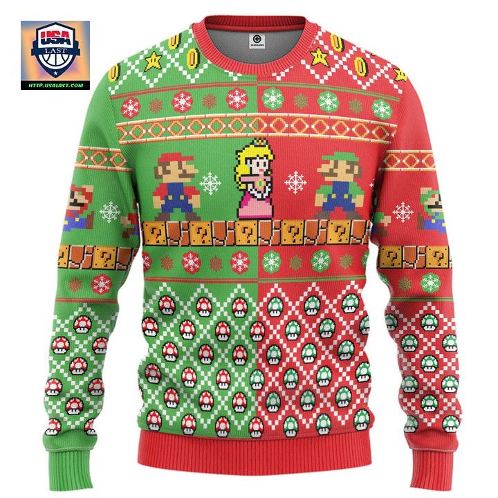 Super Mario Bros Christmas Sweater ? Usalast