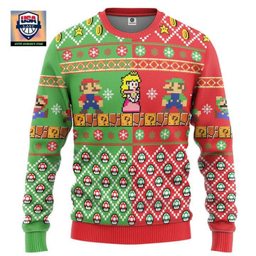 Super Mario Bros Christmas Sweater ? Usalast