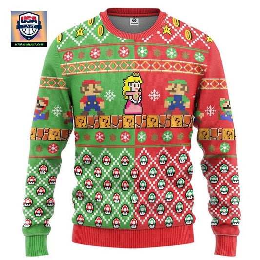 Super Mario Bros Christmas Sweater ? Usalast
