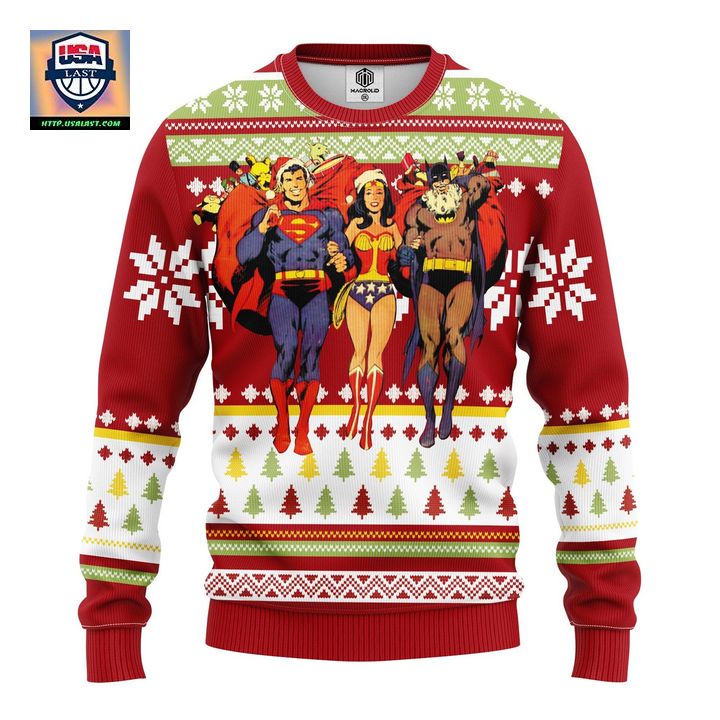 Superman Batman Wonder Woman Ugly Christmas Sweater Amazing Gift Idea Thanksgiving Gift ? Usalast
