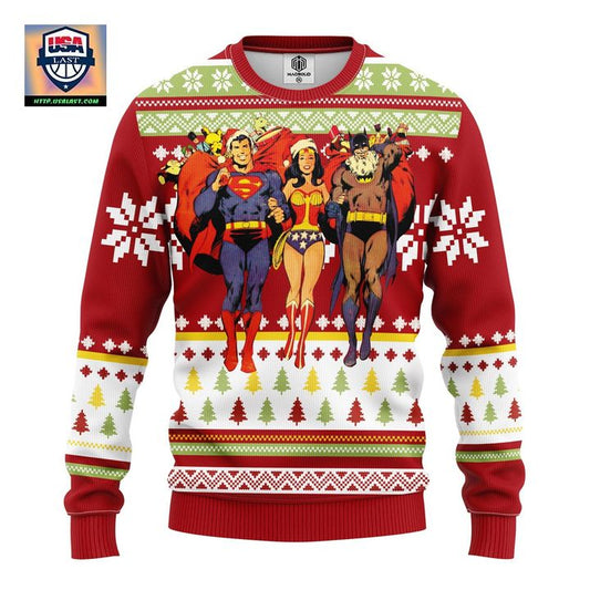 Superman Batman Wonder Woman Ugly Christmas Sweater Amazing Gift Idea Thanksgiving Gift ? Usalast