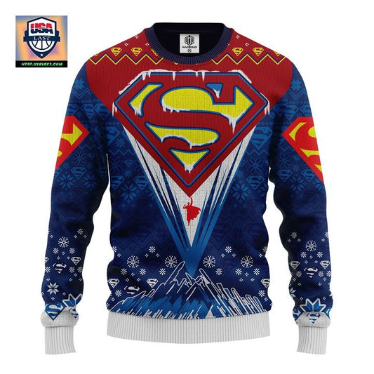 Superman Dc Ugly Christmas Sweater Amazing Gift Idea Thanksgiving Gift ? Usalast